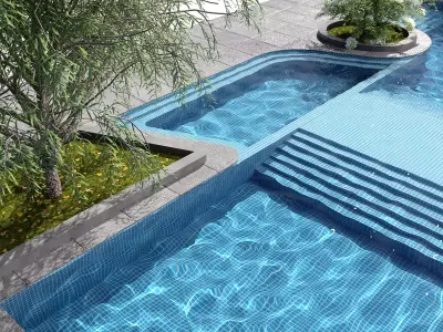 SWIMMING POOL NO121 A 3D model