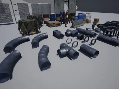 Props Pack 1 Low-poly 3D model