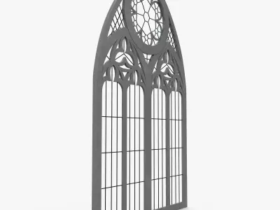 Gothic window 3D model