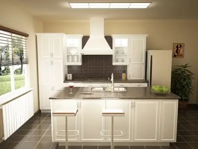 Kitchen 01 3D model