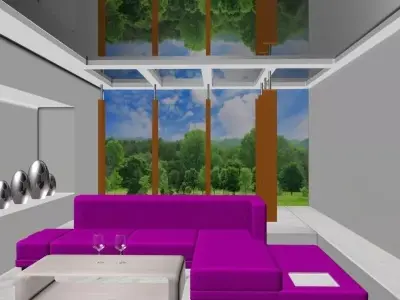 Marvellous Living room design 3D model