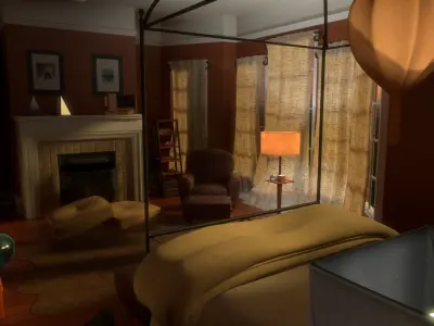 Bedroom Scene 3D model