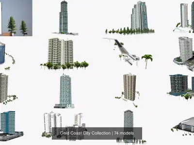 Gold Coast City Collection 3D Model Pack