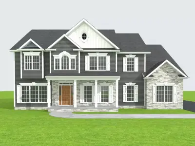 Cape Cod House 11 3D model