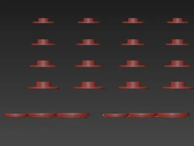 Delta types of recessed lighting fixtures 3D model