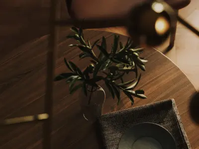 Dark interior scene 3D model