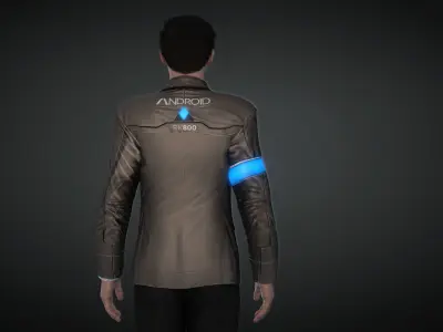 detroit become human rk800 Low-poly 3D model