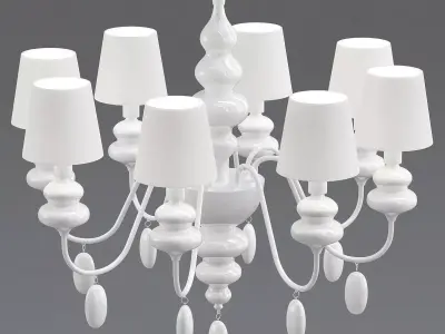 Masiero Eva Chandelier 8 3D model