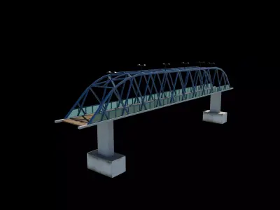 Bridge construction 3D model