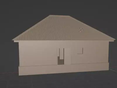 3D Blender house 3D model