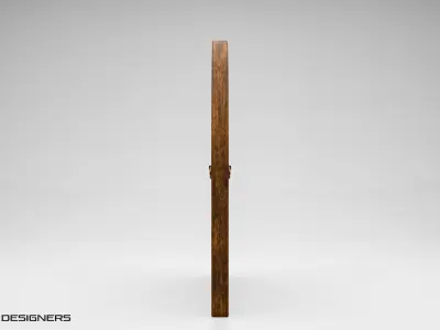 Castle Door Low-poly 3D model