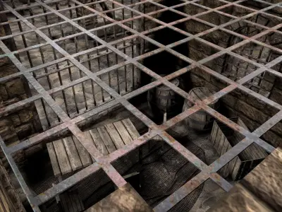 Medieval Prison Block 3D model