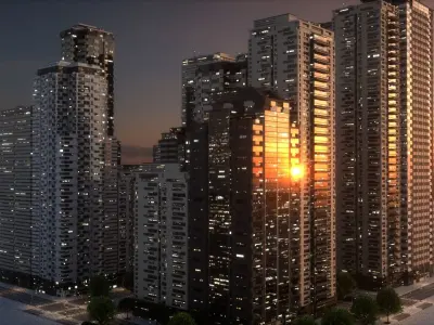 City Block Type B03 3D model