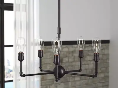 Kohlmeier Light Dimmable Classic  Traditional Chandelier 3D model