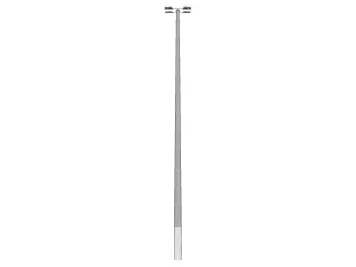 Concrete Lamp Post - Light Pole - Light Post - Street Light 06 3D model