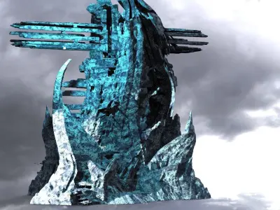 Ice Rock Fantasy Formation 2 3D model