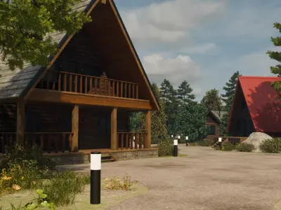 Countryside Village Overview 3D model