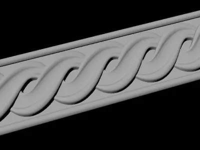 carved baguette Free 3D model