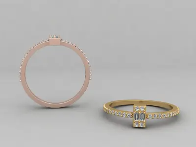 light weight budget ring 135-MW 3D print model