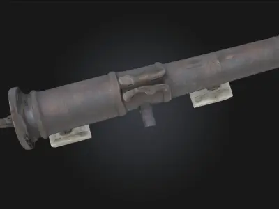 Ancient Artillery Relic  Echoes of a Forgotten  3D model