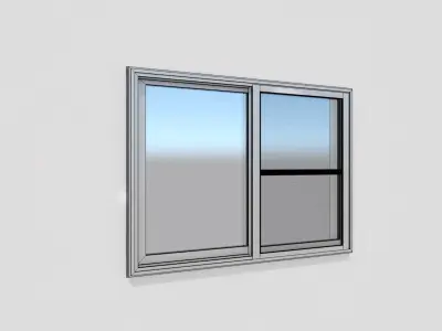 Japanese Window Draw 3D model