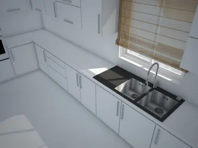 Modern Kitchen design 3D model