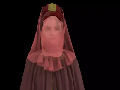 Dune inspired garment 3D model