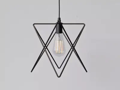 Cage Pendant Light 04 3D model