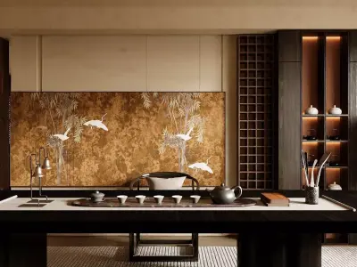 Chinese Song - style tea room 3D model