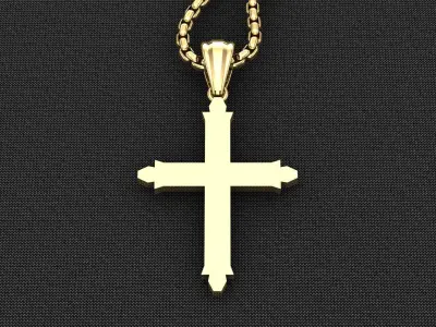 Cross Light Gold 3CP060 3DM STL 3D model