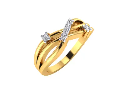 Women Ring  Render 3dm STL OBJ FBX MTLDetails 3D print model 2