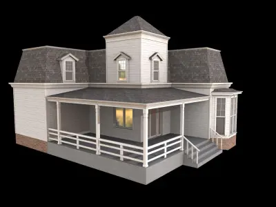 house  Low-poly 3D model purchase