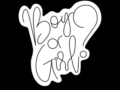 Boy Or Girl Neon Sign 3D model purchase