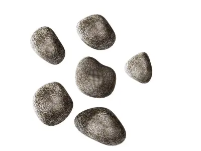 Set of stones 3D model