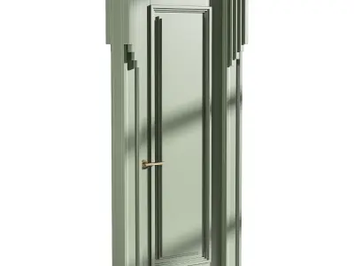 Modern entrance door 48 3D model