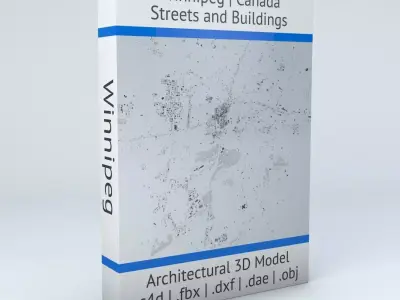Winnipeg Streets and Buildings 3D model