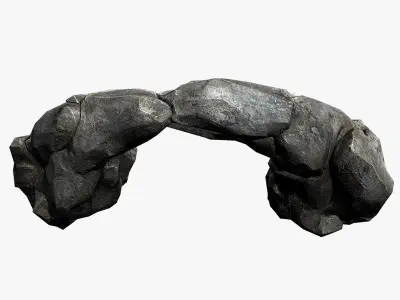 Stone Arch Low-poly 3D model