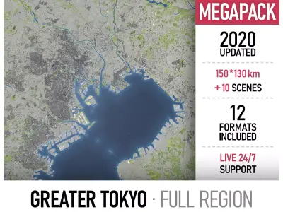 Greater Tokyo 3D Model Pack