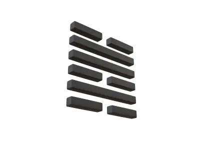 I Ching Hexagrams 47 kun v1 001 Low-poly 3D model