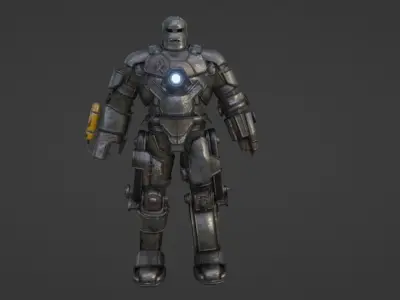 IRON MAN Mark 1 MK1 Low-poly 3D model