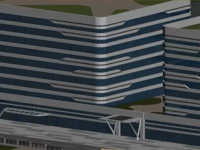 Modern Office Building 3D model