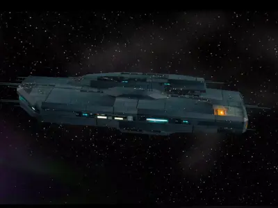 Sandbox Transport Low-poly 3D model
