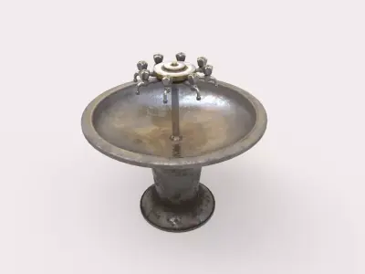 Multiple Drinking Water Taps 3D model