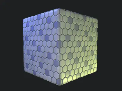 Stylized Floor Tiles Material 06 Texture