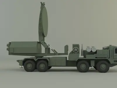 Krasukha 4 electronic warfare 3D model