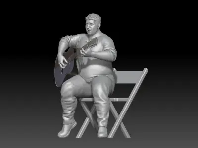 street musician MAN 3 3D print model