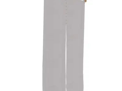 Japanese Noren curtain Free 3D model