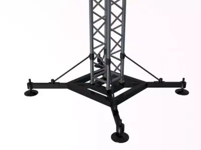 Stage Truss With Lights 3D model