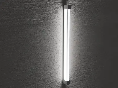 Fluorescent Tube Model Low-poly 3D model