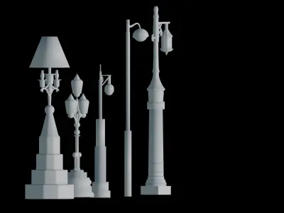 Lamp Post v2 3D print model